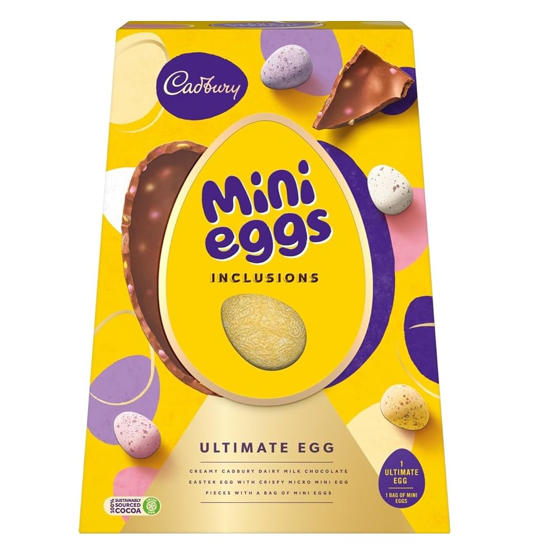 Cadbury Mini Eggs Inclusions Ultimate Egg 380g