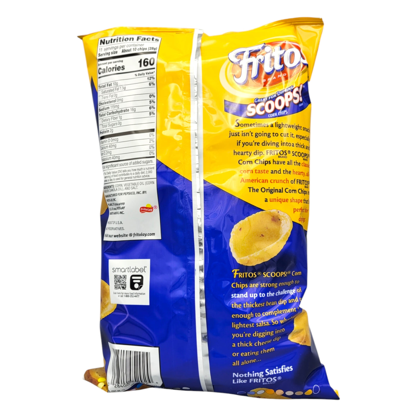 Fritos scoops, ingredients