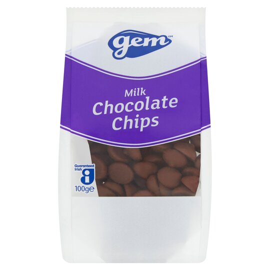 Gem Milk Chocolate Chips 100g