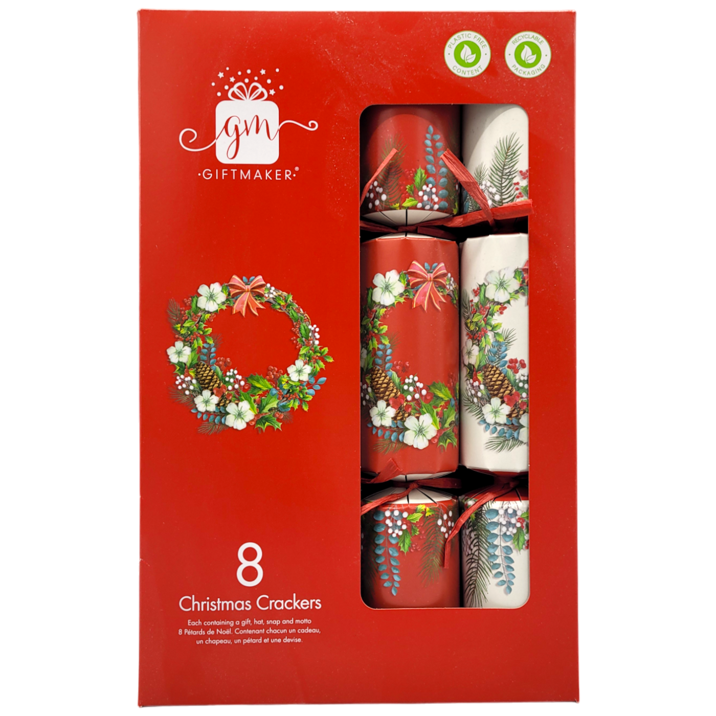 Giftmaker Traditional Christmas Crackers 8-pack