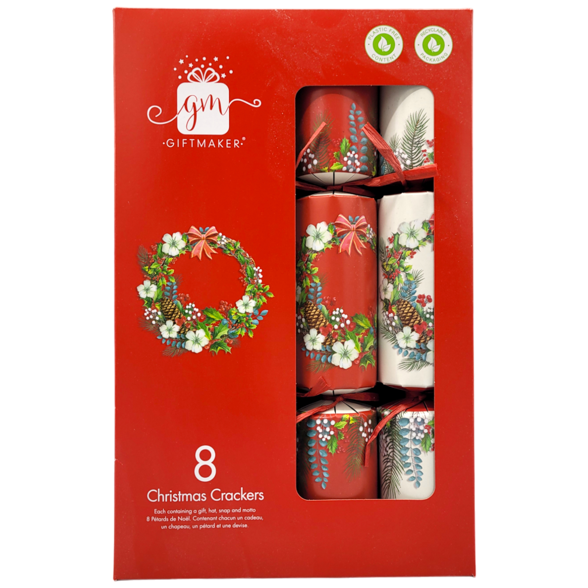 Giftmaker Traditional Christmas Crackers 8-pack