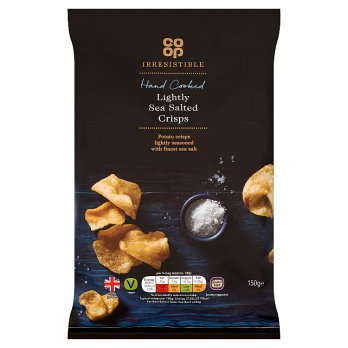 Co-Op Irresistible Lightly Salted Crisps, 150g small