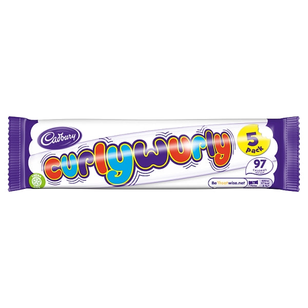 Cadbury's Curly Wurly, 5-pack, 107.5g