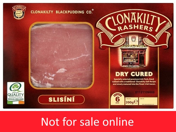 Clonakilty Rashers Dry Cured 200g