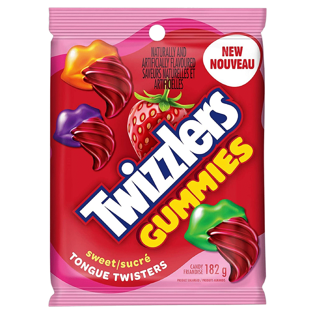 Twizzlers Gummies Fruity, 182g